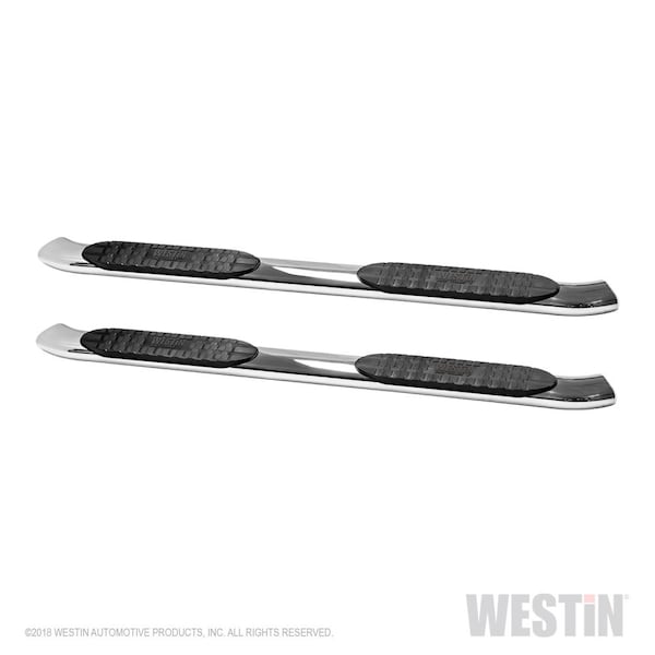 09-14 F150 SUPERCREW PRO TRAXX 5 OVAL STEP BAR STAINLESS STEEL